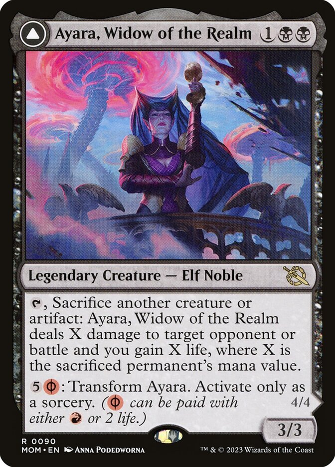 Ayara, Widow of the Realm // Ayara, Furnace Queen card image