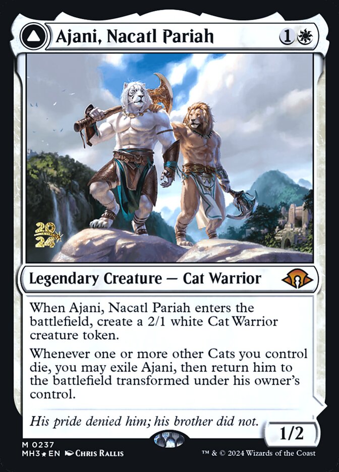 Ajani, Nacatl Pariah // Ajani, Nacatl Avenger card image