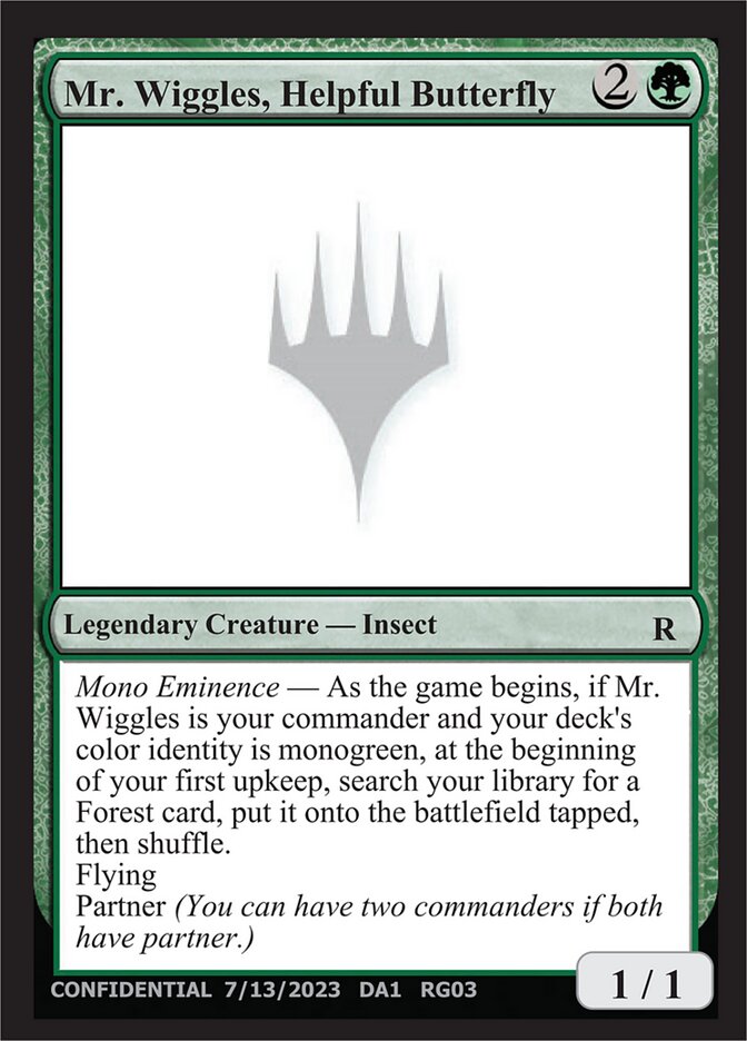 Mr. Wiggles, Helpful Butterfly card image