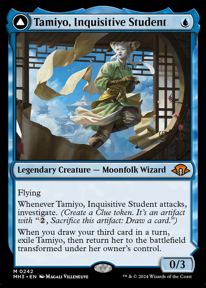 Tamiyo, Inquisitive Student // Tamiyo, Seasoned Scholar card image