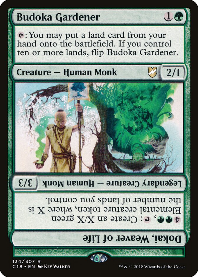 Budoka Gardener // Dokai, Weaver of Life card image