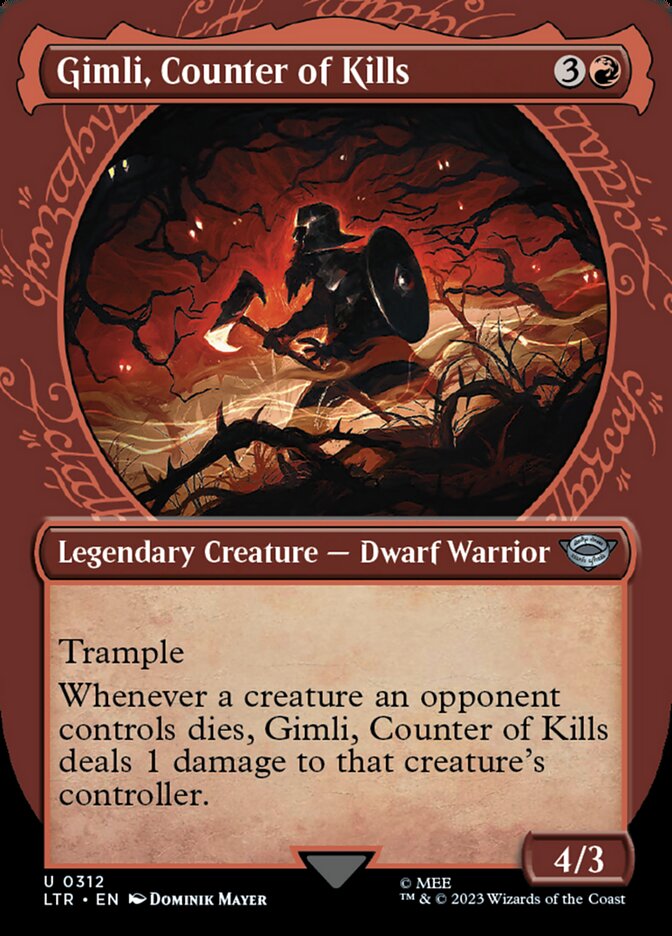 Gimli, Counter of Kills card image