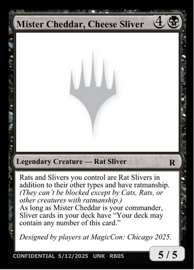 Mister Cheddar, Cheese Sliver card image