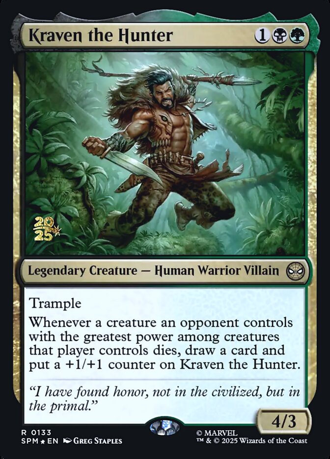 Kraven the Hunter card image