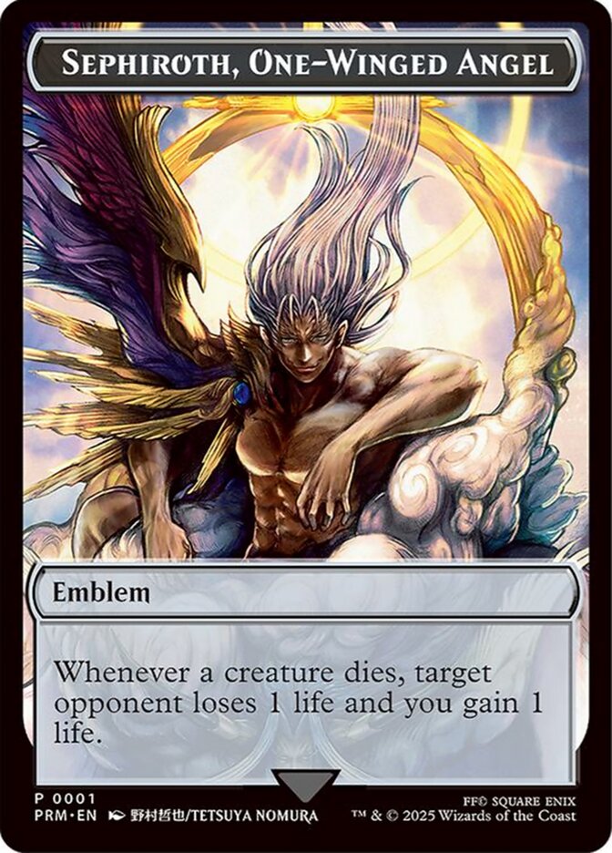 Sephiroth, One-Winged Angel Emblem card image