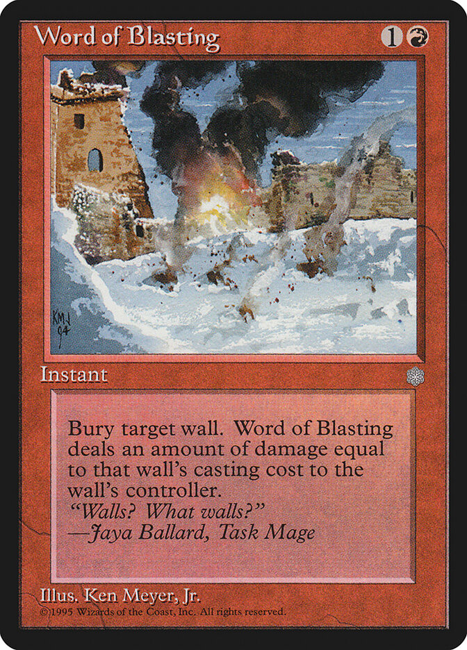 Word of Blasting card image