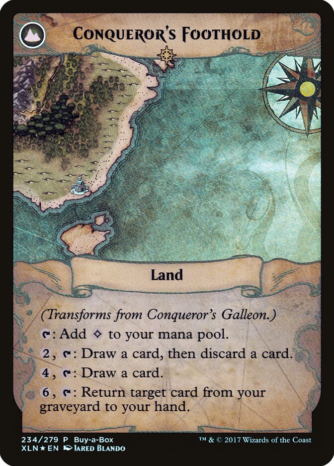 Conqueror's Galleon // Conqueror's Foothold card image