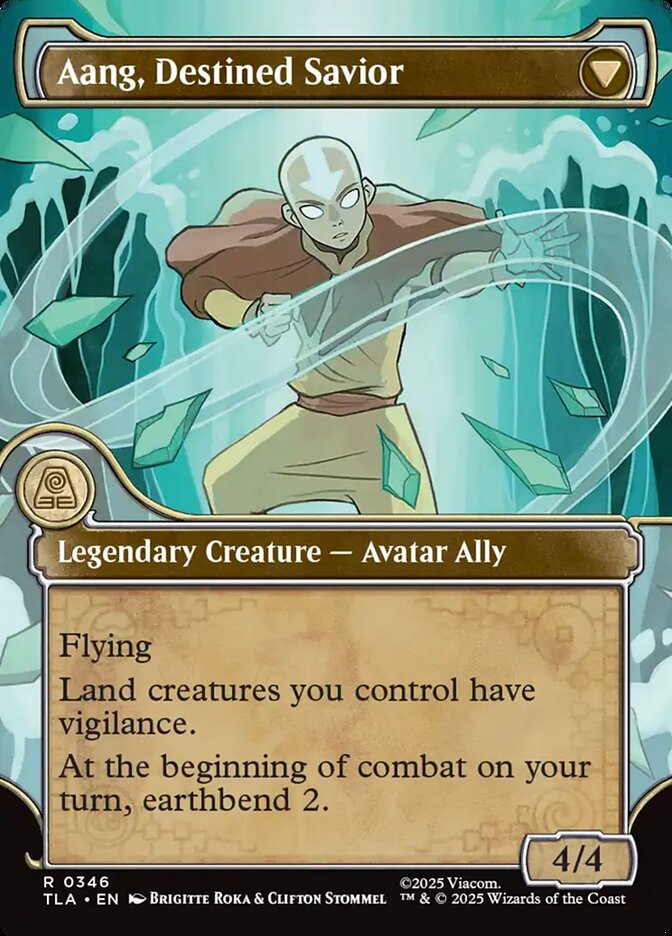Aang, at the Crossroads // Aang, Destined Savior card image