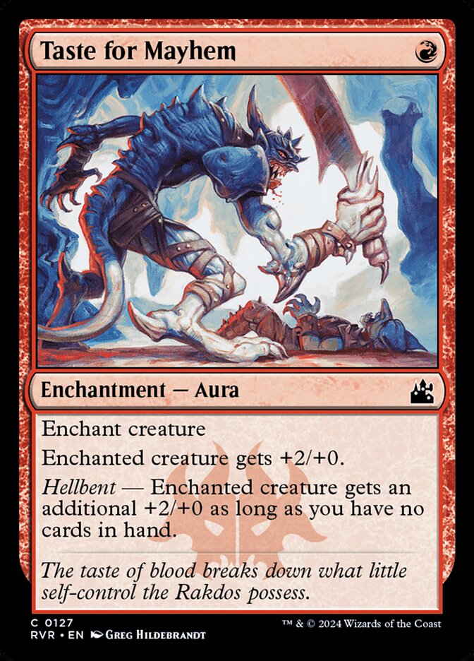Taste for Mayhem card image