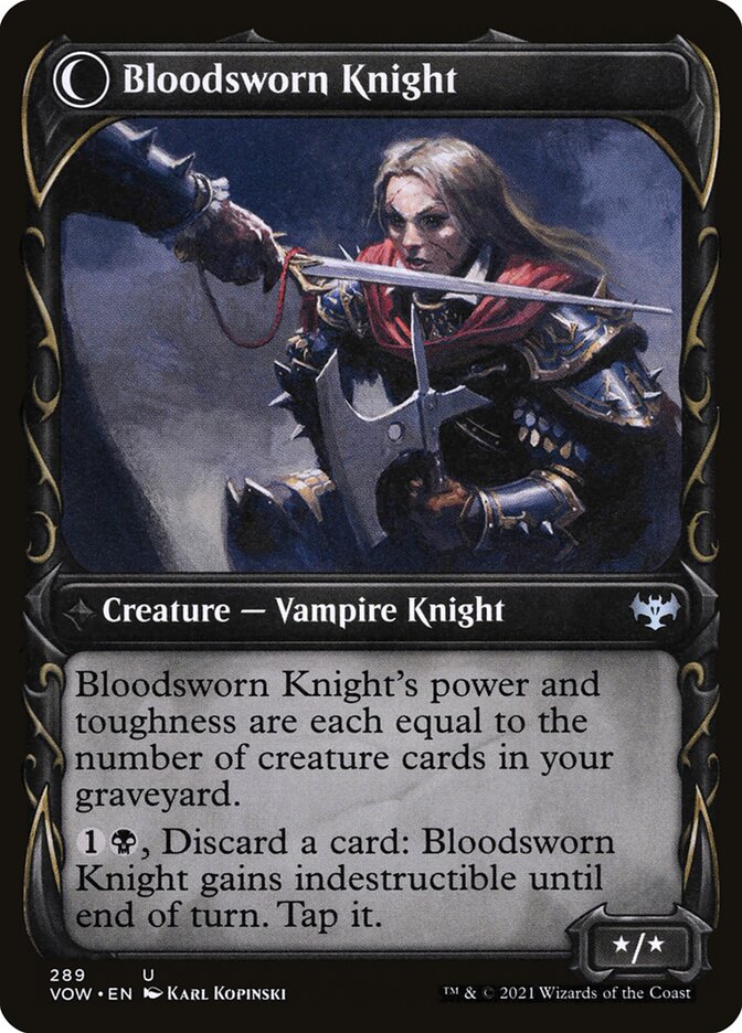 Bloodsworn Squire // Bloodsworn Knight card image