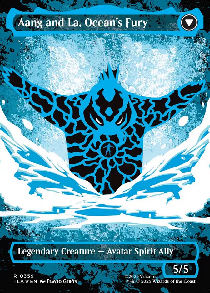 Aang, Swift Savior // Aang and La, Ocean's Fury card image