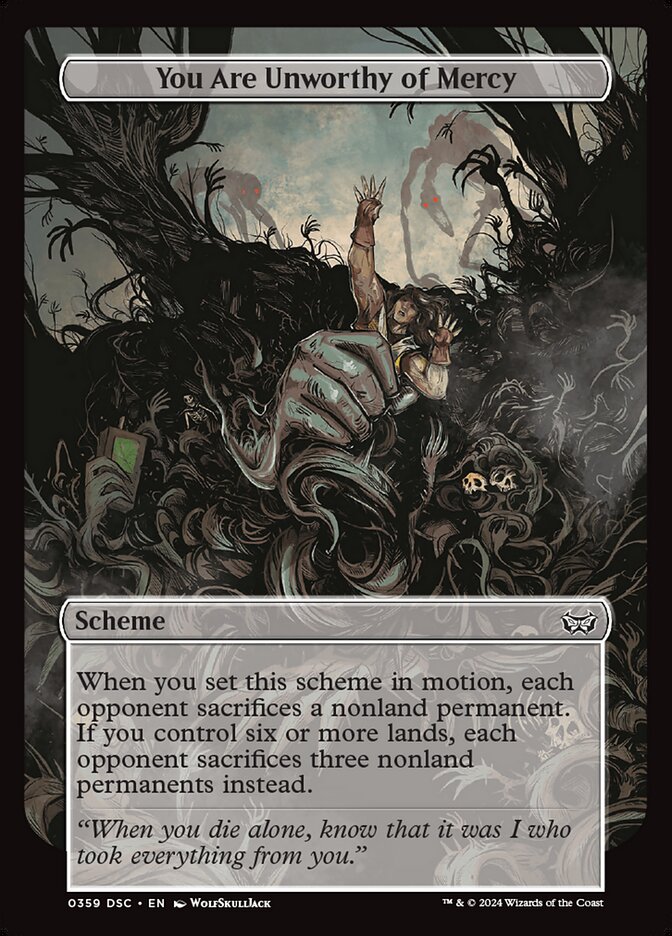 You Are Unworthy of Mercy card image