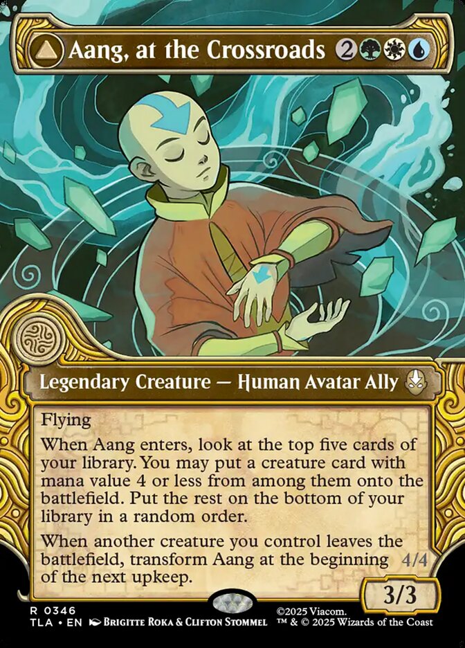 Aang, at the Crossroads // Aang, Destined Savior card image