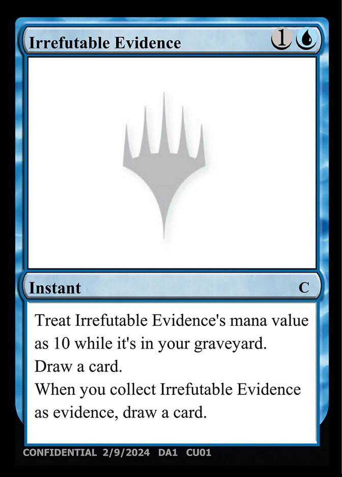 Irrefutable Evidence card image