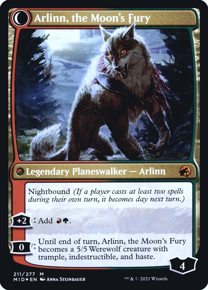 Arlinn, the Pack's Hope // Arlinn, the Moon's Fury card image