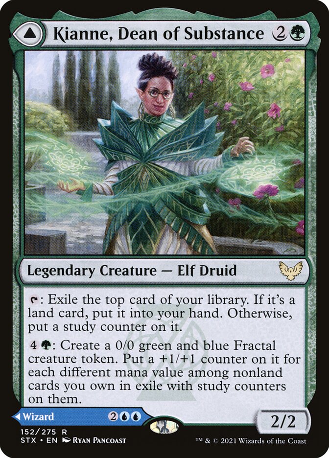 Kianne, Dean of Substance // Imbraham, Dean of Theory card image