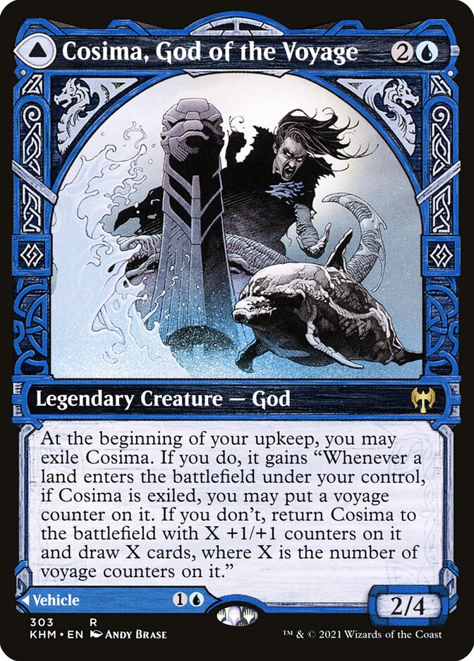 Cosima, God of the Voyage // The Omenkeel card image