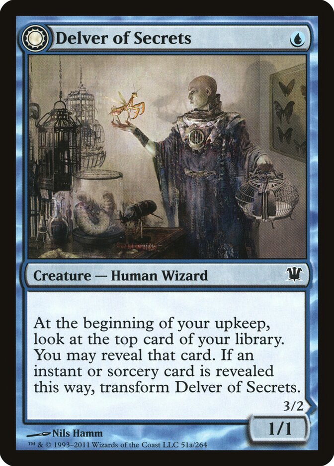 Delver of Secrets // Insectile Aberration card image