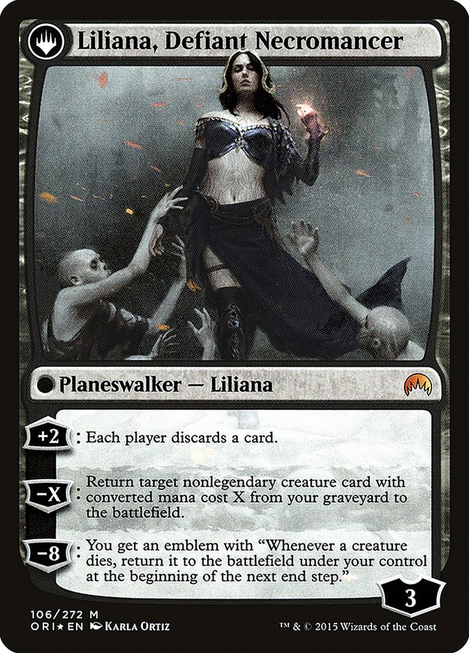 Liliana, Heretical Healer // Liliana, Defiant Necromancer card image