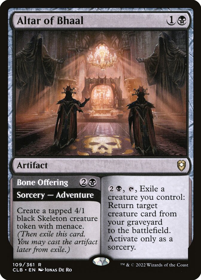 Altar of Bhaal // Bone Offering card image