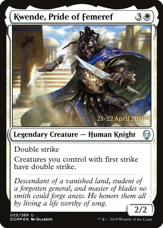 Kwende, Pride of Femeref card image