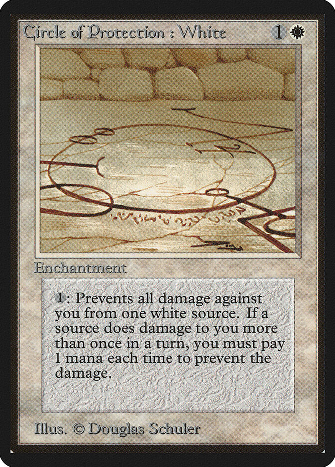 Circle of Protection: White card image