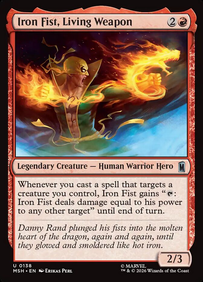 Iron Fist, Living Weapon card image