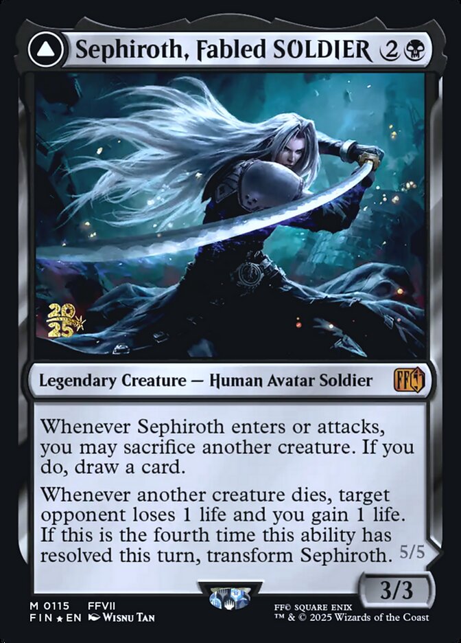 Sephiroth, Fabled SOLDIER // Sephiroth, One-Winged Angel card image