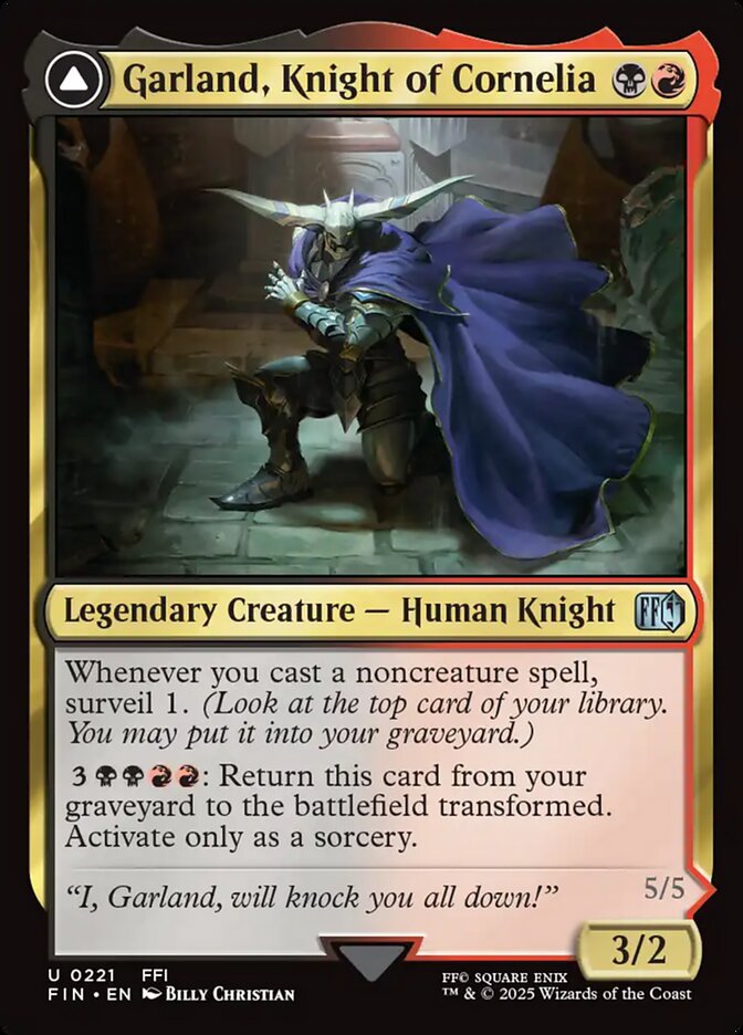 Garland, Knight of Cornelia // Chaos, the Endless card image