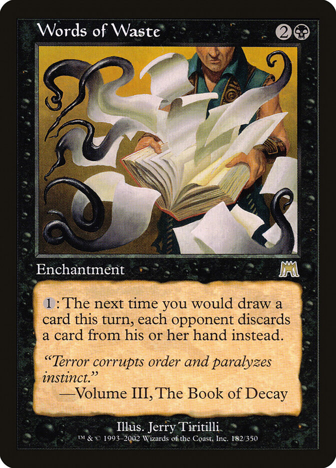 Words of Waste card image