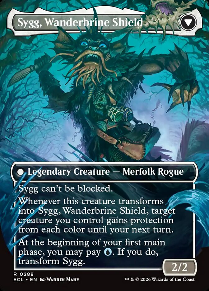 Sygg, Wanderwine Wisdom // Sygg, Wanderbrine Shield card image