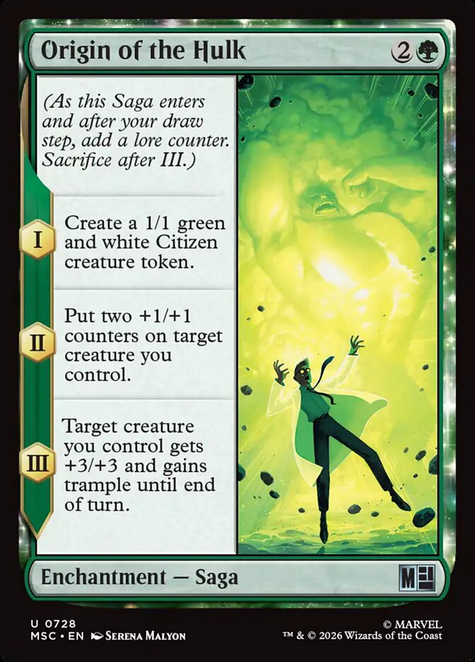 Origin of the Hulk card image
