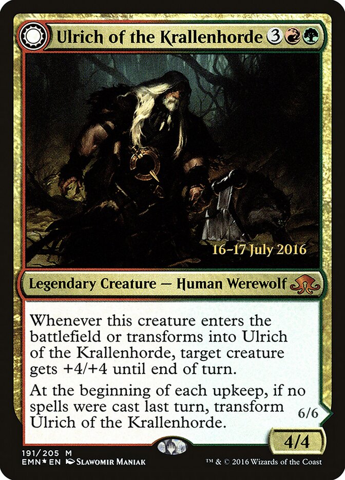 Ulrich of the Krallenhorde // Ulrich, Uncontested Alpha card image