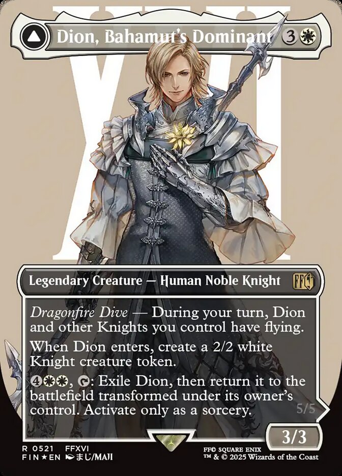 Dion, Bahamut's Dominant // Bahamut, Warden of Light card image