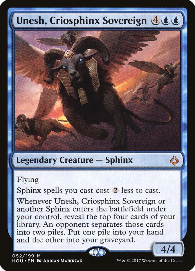Unesh, Criosphinx Sovereign card image