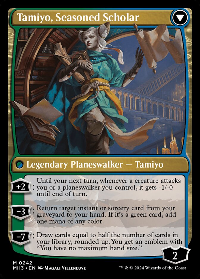 Tamiyo, Inquisitive Student // Tamiyo, Seasoned Scholar card image