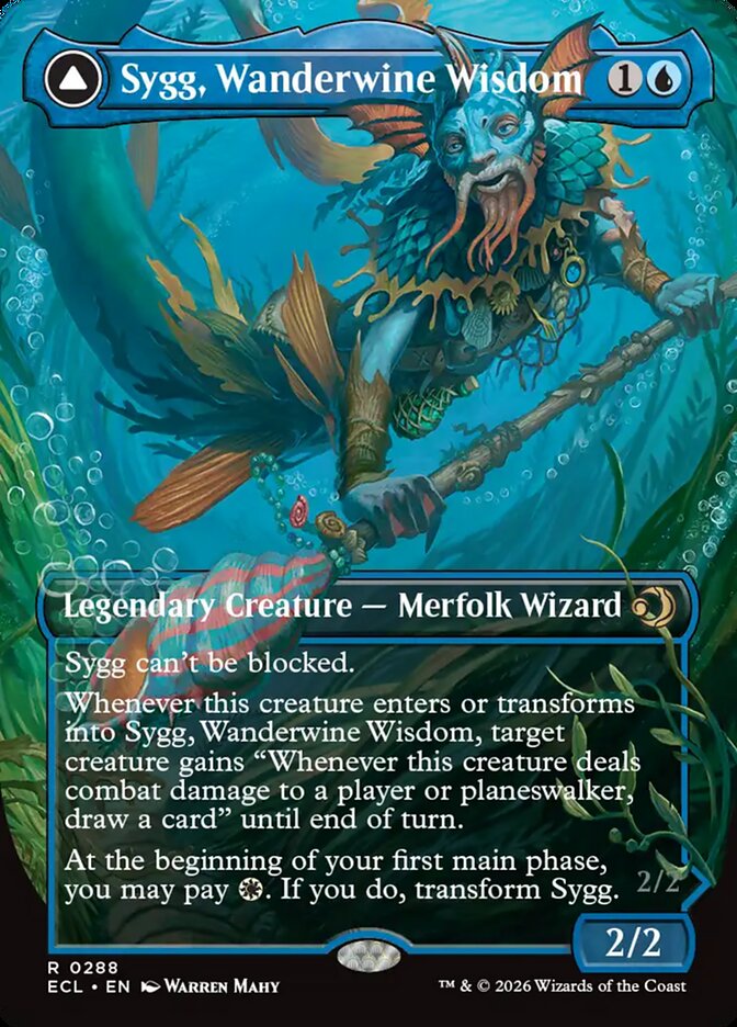 Sygg, Wanderwine Wisdom // Sygg, Wanderbrine Shield card image