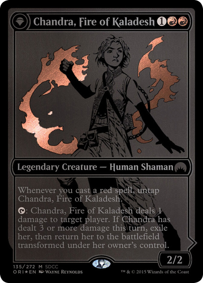 Chandra, Fire of Kaladesh // Chandra, Roaring Flame card image