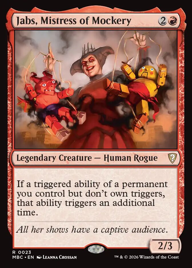Jabs, Mistress of Mockery card image