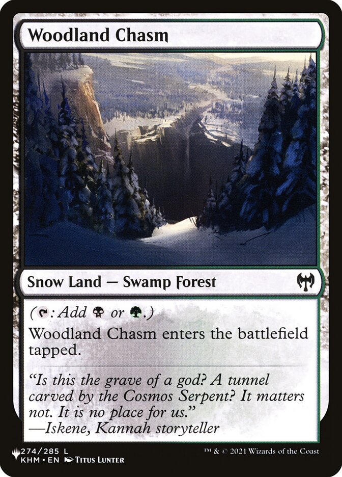 Woodland Chasm card image