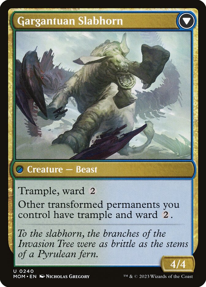 Invasion of Pyrulea // Gargantuan Slabhorn card image