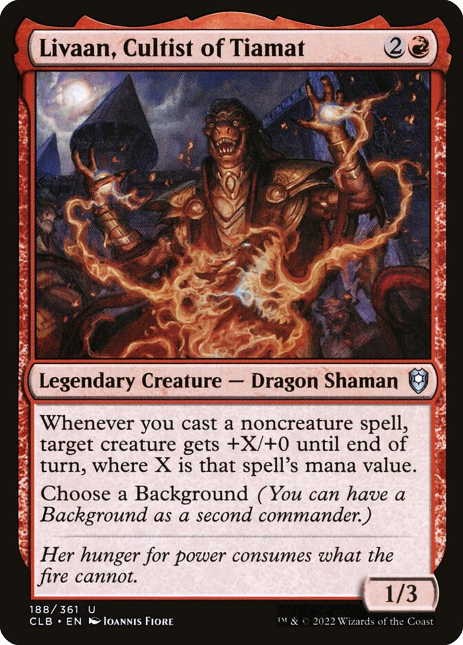 Livaan, Cultist of Tiamat card image