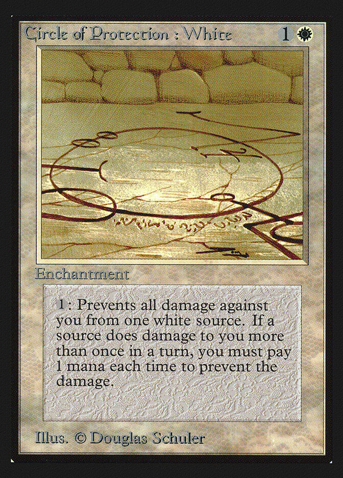 Circle of Protection: White card image