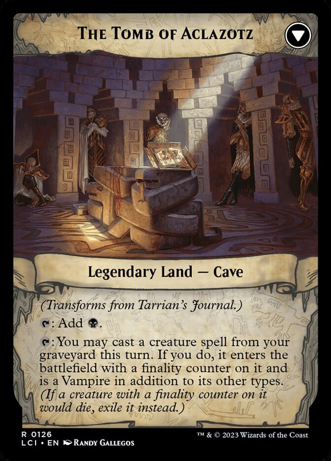 Tarrian's Journal // The Tomb of Aclazotz card image