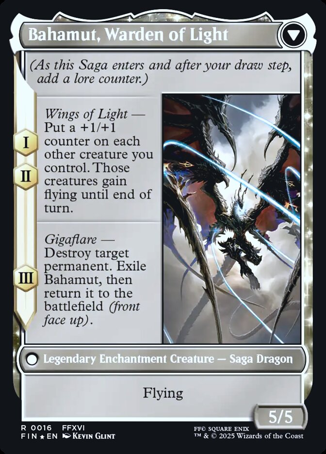 Dion, Bahamut's Dominant // Bahamut, Warden of Light card image