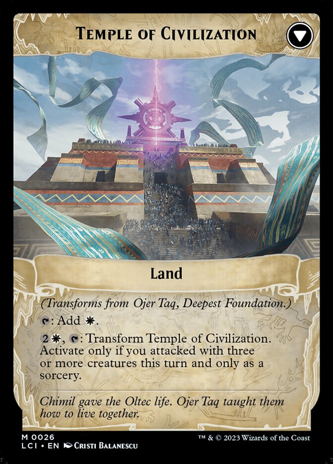 Ojer Taq, Deepest Foundation // Temple of Civilization card image