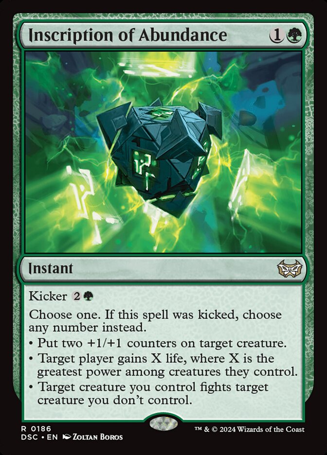 Inscription of Abundance card image