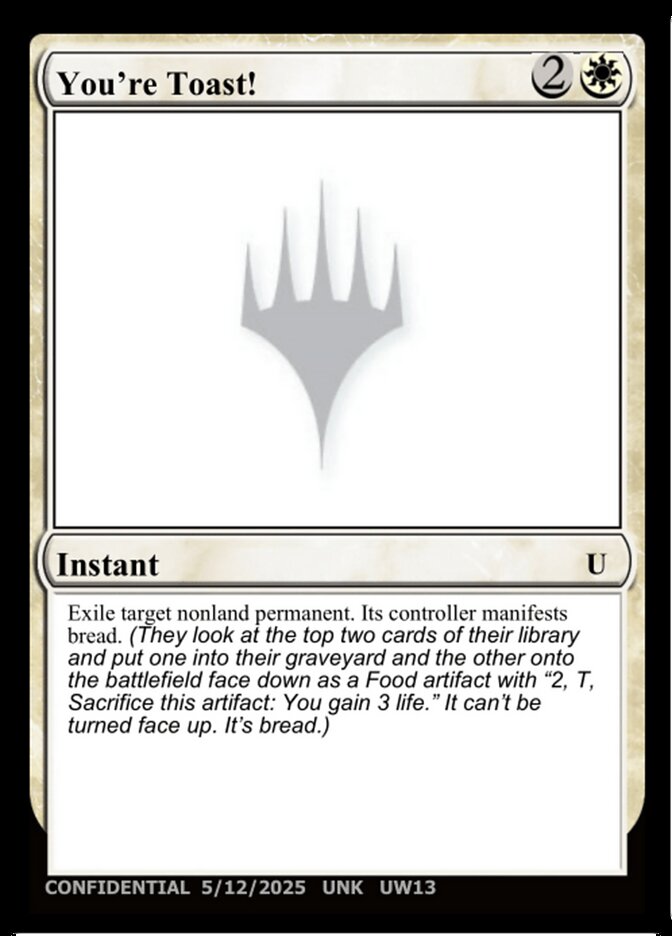 You're Toast! card image