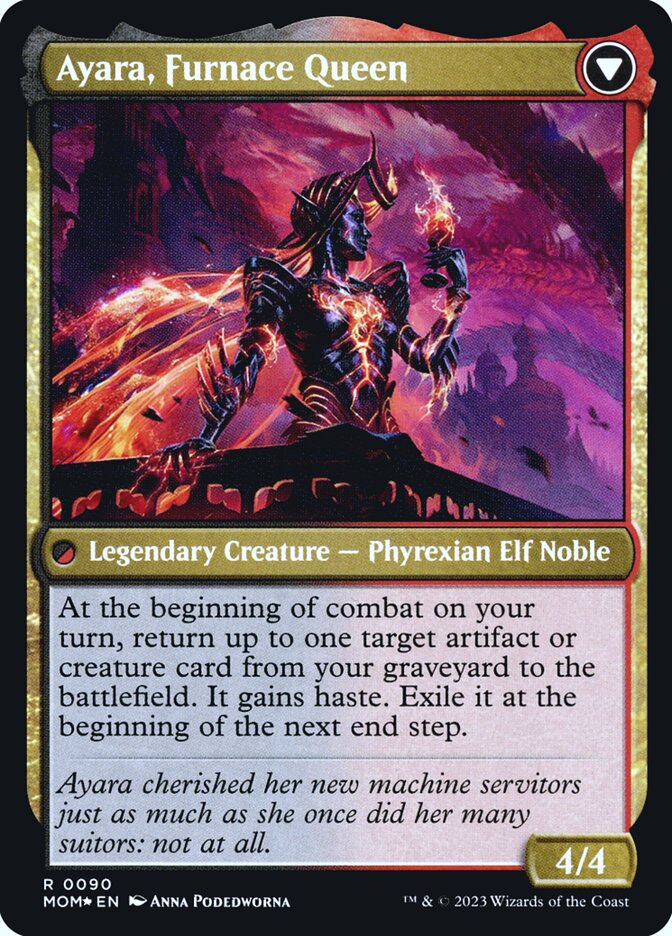 Ayara, Widow of the Realm // Ayara, Furnace Queen card image