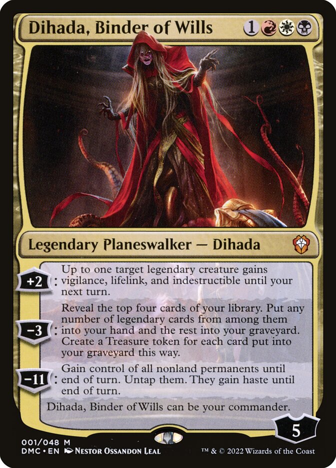 Dihada, Binder of Wills card image